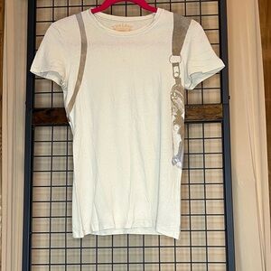 Weapon holster White Graphic Short Sleeve Tee